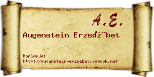 Augenstein Erzsébet névjegykártya